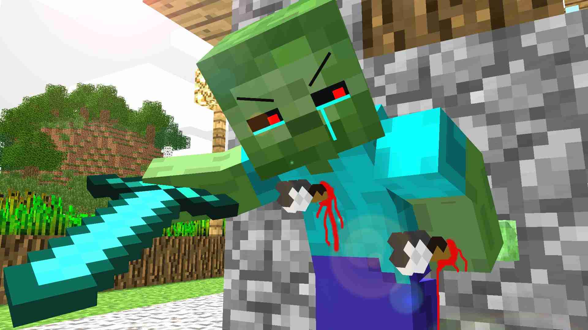 The Minecraft Zombie Hunter
